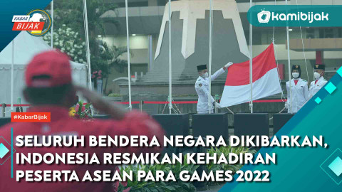 Seluruh Bendera Negara Dikibarkan Indonesia Resmikan Kehadiran Peserta